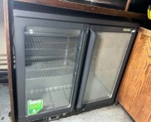1 x Gamko Double Door Backbar Bottle Cooler - Model MG1/250G