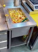 1 x Stainless Steel Chiller For Salads, Sauce Bottles and More
