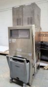 1 x Commercial Ice Machine With Two Ice Heads and Storage Bin and Transport Trolley - CL232 -