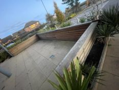 1 x Outdoor Partition Divider With Planters - Large Size