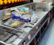 1 x Angelo Po Cookline Including Single Tank Chip Fryer, Chip Dump, Solid Top Cooking Griddle  and