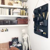 1 x VITRA 'Becker Uten Silo II' Designer Wall-mounted Organiser In Black - RRP £285.00Boxed Stock