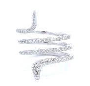 RRP-£4500.00 18K WHITE GOLD DIAMOND RING,SET WITH ROUND BBRILLIANT CUT DIAMONDS, TOTAL DIAMOND WEIGH