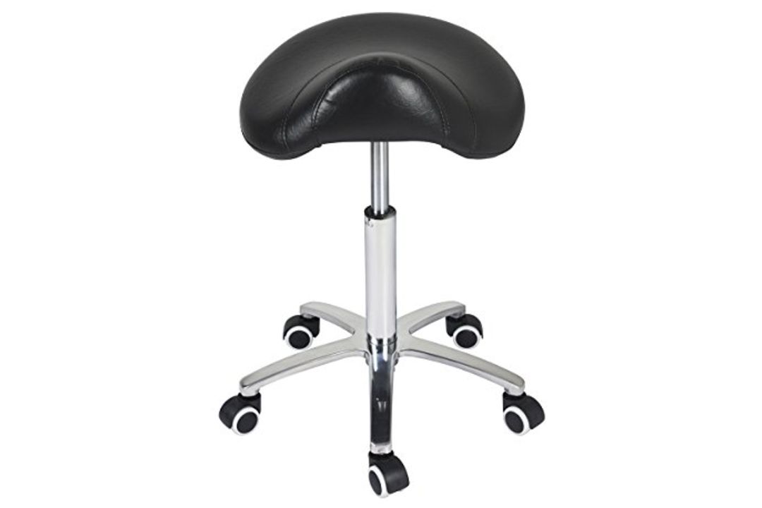 RRP £92.41 Antlu Saddle Stool Massage Rolling Work Chair For Beauty Salon Kitchen Spa - Image 1 of 2