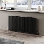RRP £142.92 ELEGANT Black Radiators Single Panel Radiator 600 x