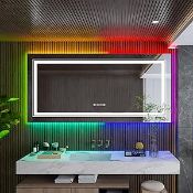RRP £256.82 LUVODI Illuminated LED Bathroom Mirror: 1200x600mm