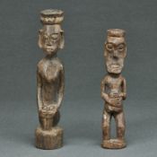 Zwei kleine Ritualfiguren, wohl Elfenbeinküste