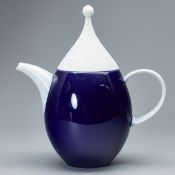 Kaffeekanne - Kobaltblauer Fond: Zauberflöte Sarastro. Rosenthal AG, Selb nach 1990.