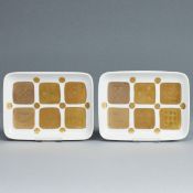 2 Schälchen - Quatre Couleurs. Rosenthal AG, Selb 1960.