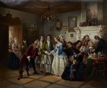 Künstler des 19. Jahrhunderts  - Die Verlobung -