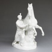 Mohr mit Pferd. Meissen 1988.