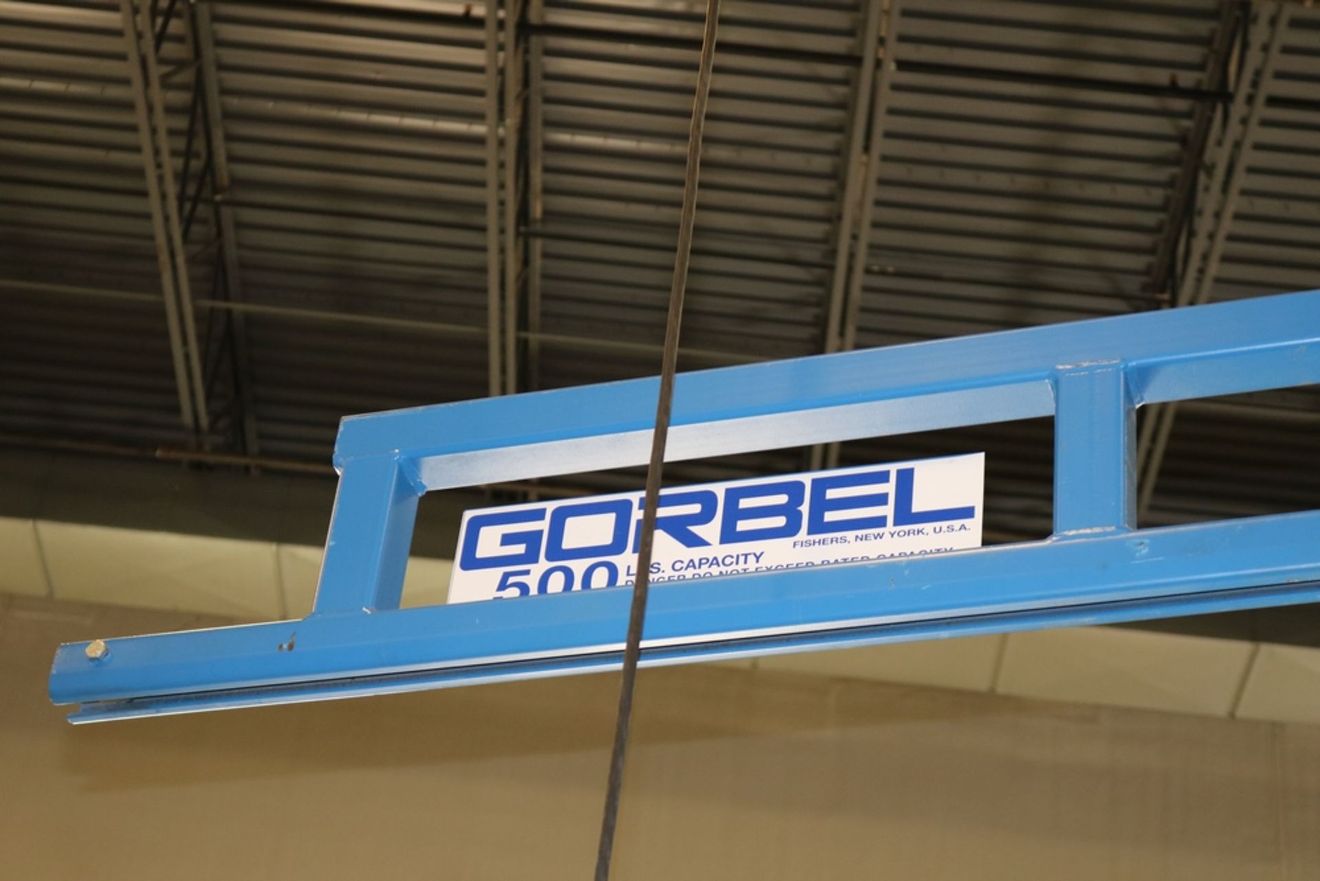 Gorbel 500 lb Capacity Electric Lift Set Up For Battery Lifting Swivel Base w/ Battery Lift - Image 7 of 9