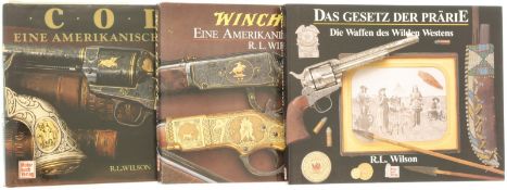 Konvolut, drei Bücher über Colt und Wichester des wilden Westen