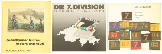 Konvolut von 3 Büchern zu ostschweizer Truppen