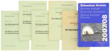Konvolut 6 Hefte/ Reglemente CH-Armee