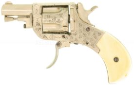 Taschenrevolver, belgisch, graviert, Kal. .320
