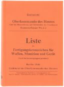 Liste der Fertigungskennzeichen für Waffen, Munition und Gerät, Berlin 1944, Nachdruck