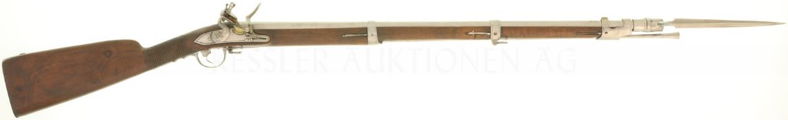 Steinschloss-Knabengewehr um 1770, Kal. 13,8mm