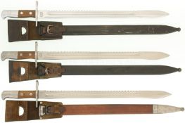 Konvolut 3 Sägebajonette Mod. 1914