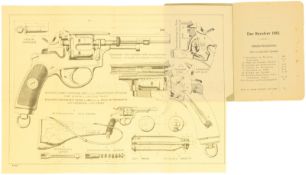 Reglement zum Revolver 1882, 24 Seiten, in deutsch und französisch