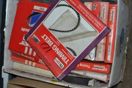 Mixed lot of various timing belts