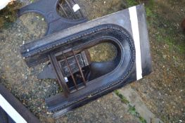 Cast iron fireplace, height 86cm, width approx 55cm