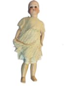 Heubach Koppelsdorf. Blue eyes lacking hair. Marked to back of head 250.4. Length approximately