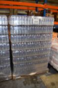 Large pallet of bottled water containing approx 2300 500ml bottles with Best Before Date: 26.10.23
