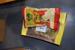 Box containing 3x1.5kg bags of Course Semolina by Tropical Sun. Best Before Date: April 24