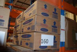 Six boxes of Pure Craft Paper Tape Handle Carriers, size S, approx 250 pieces per box