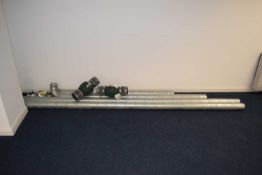 Two Baxi heating pumps together with flues and brackets