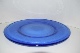 Glassware - Royal blue glass plate - quantity 108