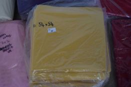 Tablecloth - Ivy Leaf Pattern - Colour: Gold - Size: 54 x 54 inches - quantity 20