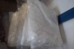 Tablecloth - Ivy Leaf Pattern - Colour: White - Size: 70 x 144 inches - quantity 32