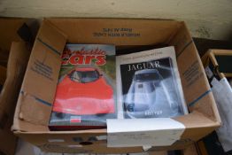 Twelve motor car interest, large format books