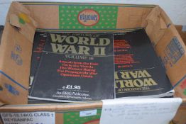 Mixed lot of approximately 55 The History of WW2, complete set of 30 vintage maps plus 25 spares (