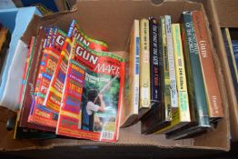 Mixed lot of approximately seventeen large format books and magazines on guns and shooting (282)