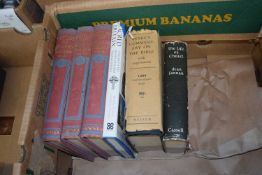 Mixed lot of six large format religious books to include a three volume set of Outline of Modern