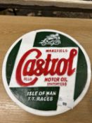 Castrol Motor Oil advertising sign, width approx 24cm