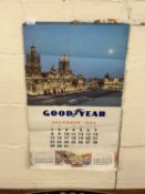 Goodyear 1963 wall calander A/F