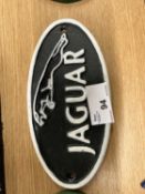 Jaguar advertising sign, width approx 17cm