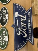 Ford cast iron advertising sign, width 37cm