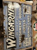 Wingarnis enamel sign