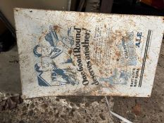 newcastle brown ale tin advertising sign