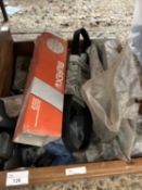 Box of various car spares and parts to include timing belt, gaskets etc