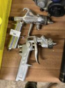 Two air paint spray guns