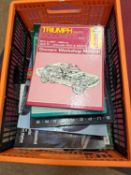 One box Car magazines & Haynes manuals