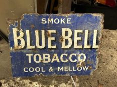 blue bell enamel sign