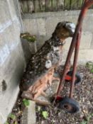 Composite garden statue formed as an eagle, height approx 85cm