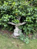 Composite garden water feature, height approx 120cm